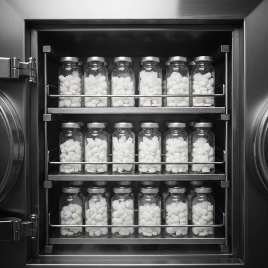 antibiyotik üretim teknolojileri, ilaçların stabilitesini ve raf ömrünü liyofilizasyon ile artırır.